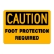 Caution Foot Protection Required